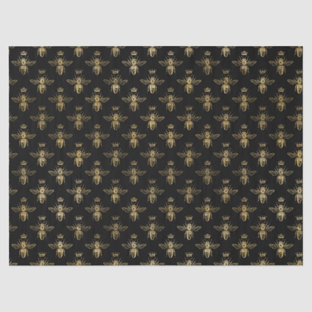 Papier Mousseline Queen Bee Series Design 12 Tissu Papier (Recto)