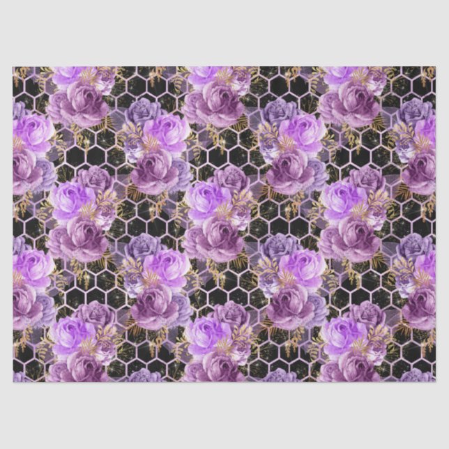 Papier Mousseline Queen Bee Series Design 16 Tissu Papier (Recto)