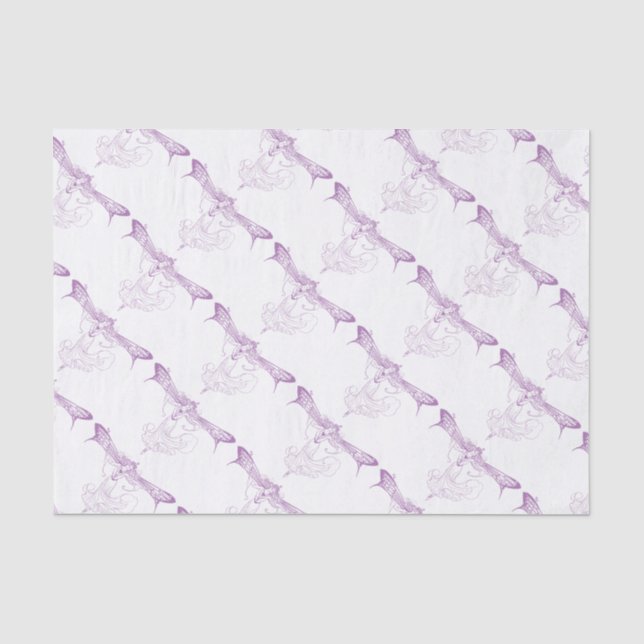 Papier Mousseline Queen Mab Fairy, Sweet sixteen en violet (Recto)