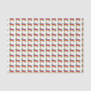 Papier Mousseline Rainbow Donkey Piñata fête d'anniversaire Fiesta P