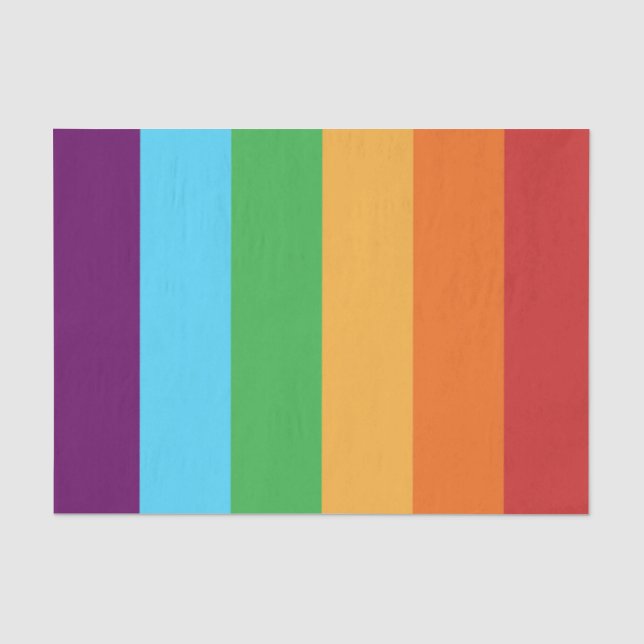 Papier Mousseline Rainbow Stripes amusant Bright Candy fête d'annive (Recto)