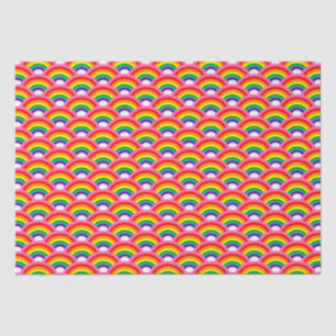 Papier Mousseline Rainbows Forever Motif