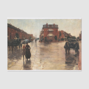 Papier Mousseline Rainy Day, Boston par Childe Hassam