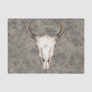 Papier Mousseline Ranch Rustique Sud-Ouest Tête Brown