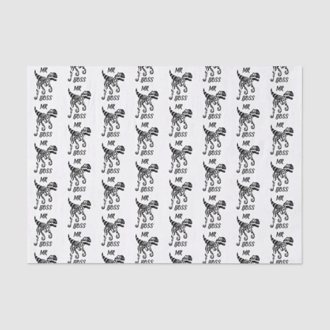 Papier Mousseline Raptor noir (Recto)