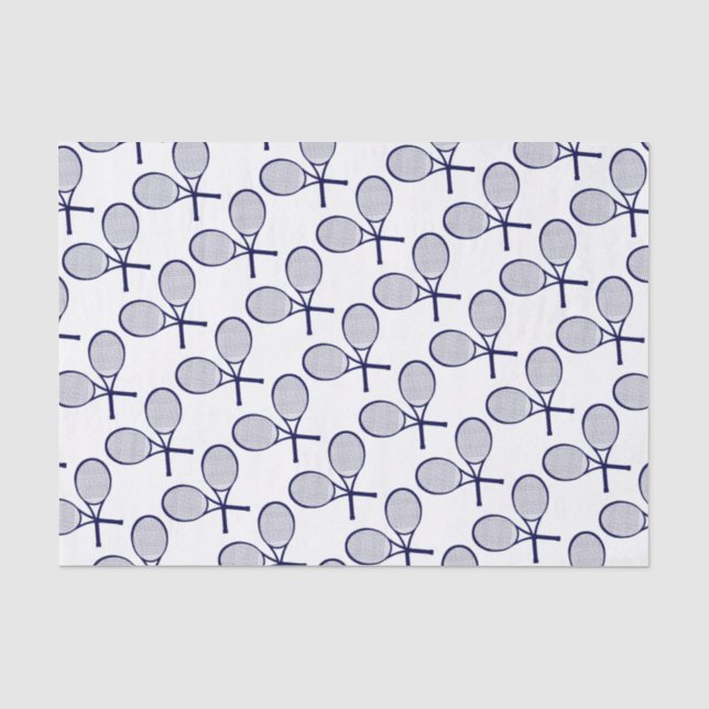 Papier Mousseline Raquettes croisées Silhouette (Recto)