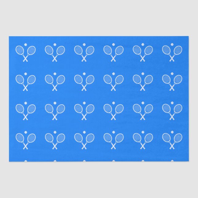 Papier Mousseline Raquettes de tennis Arrière - plan bleu (Recto)