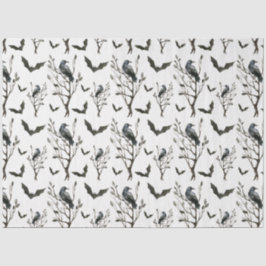 Papier Mousseline Raven Bat Halloween Papier Tissu Enveloppement Cad