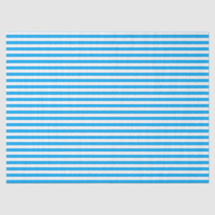 Papier Mousseline Rayé bleu
