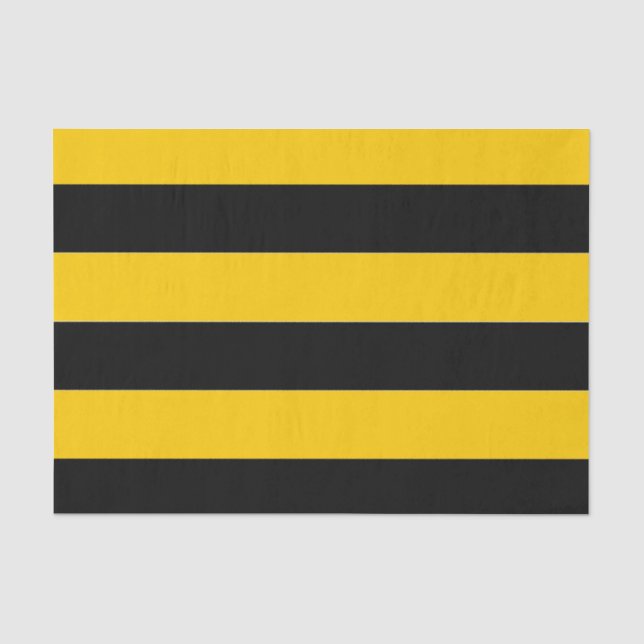 Papier Mousseline Rayures d'abeilles miel (Recto)