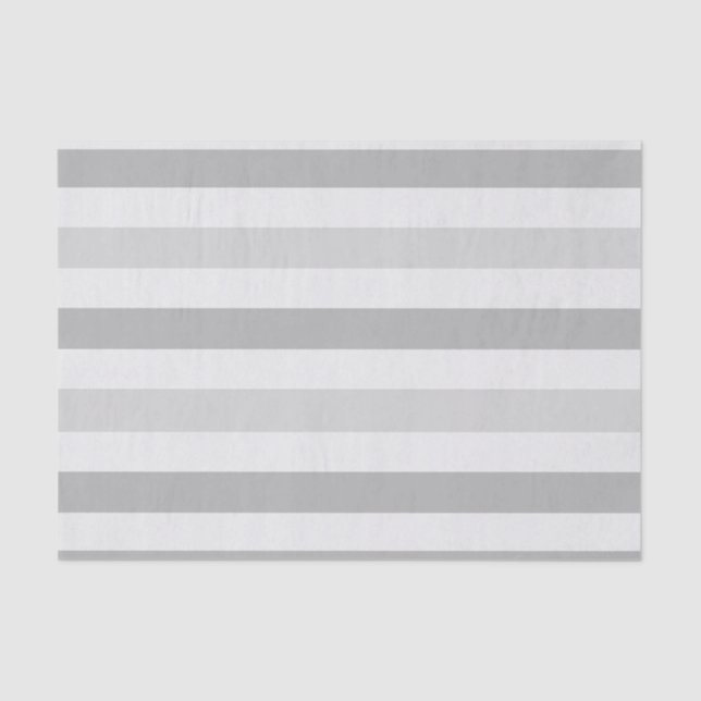 Papier Mousseline Rayures de blanc gris (Recto)