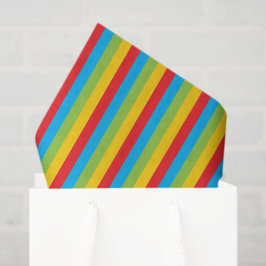 Papier Mousseline Rayures de couleur cirque