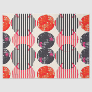 Papier Mousseline Rayures de tranches de citrus gras (7)