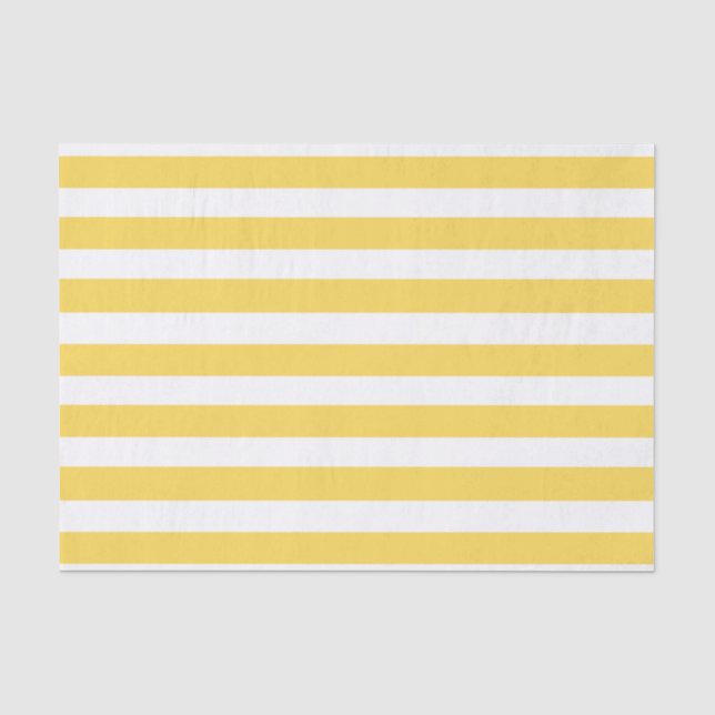 Papier Mousseline Rayures jaunes de chaise longue (Recto)