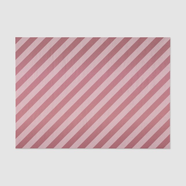Papier Mousseline Rayures mauve et diagonales poussiéreuses foncées (Recto)