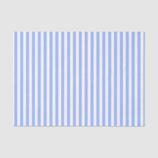 Papier Mousseline Rayures même bleu-clair et blanches
