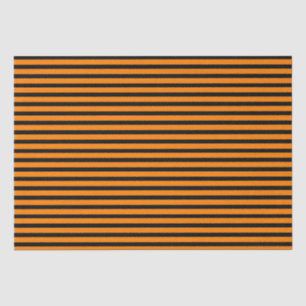 Papier Mousseline Rayures oranges et noires