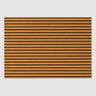 Papier Mousseline Rayures oranges et noires