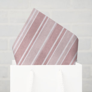 Papier Mousseline Rayures roses