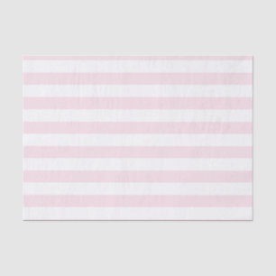 Papier Mousseline Rayures roses et blanches motif mignon de fille