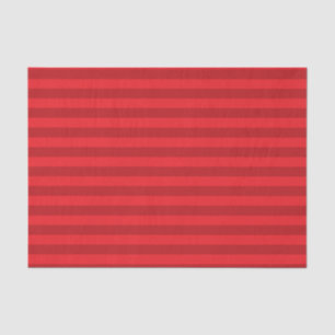 Papier Mousseline Rayures rouge foncé et rouges