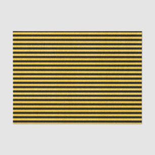 Papier Mousseline Rayures scintillantes noires et jaunes
