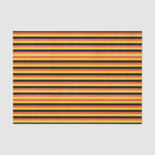 Papier Mousseline Rayures scintillantes oranges, jaunes et noires
