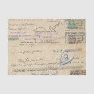 Papier Mousseline Récit français vintage