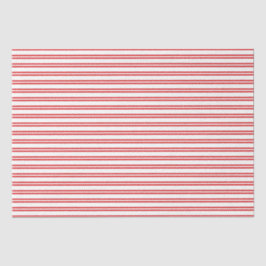 Papier Mousseline Red and White Candy Stripe