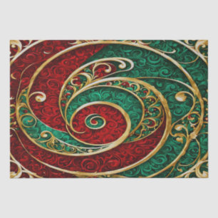 Papier Mousseline Red Gold Green Christmas Holiday Tpaper