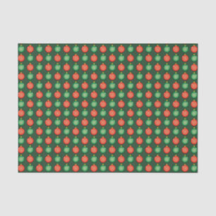 Papier Mousseline Red Green Christmas Balls Festive Noël