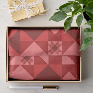 Papier Mousseline Red Nordic Star Noël brillant