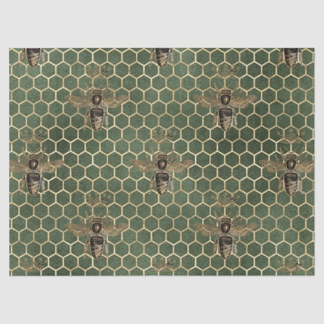 Papier Mousseline Red Rose Bee Series Design 31 (Recto)