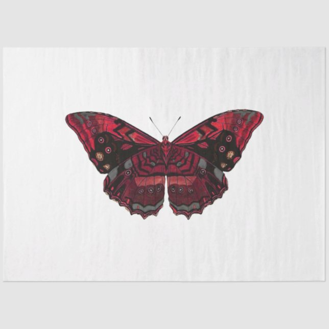 Papier Mousseline Red Rose Steampunk Series Design 8 (Recto)