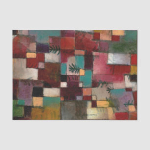 Papier Mousseline Redgreen et rythmes violet-jaune, Paul Klee Art