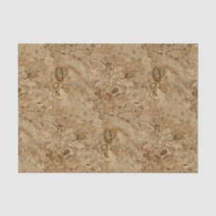 Papier Mousseline Regard fossile de marbre Brown