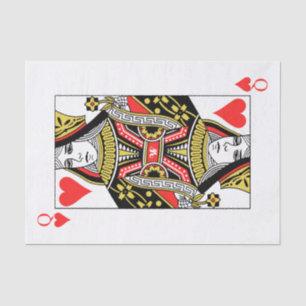 Papier Mousseline Reine des coeurs