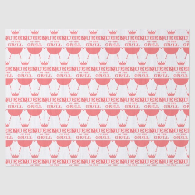 Papier Mousseline Reine Du Grill, Rose (Recto)