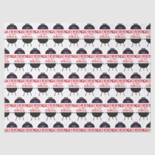 Papier Mousseline Reine Du Grill, Rouge Couronne Violet