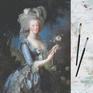 Papier Mousseline Reine Marie Antoinette de France par Le Brun