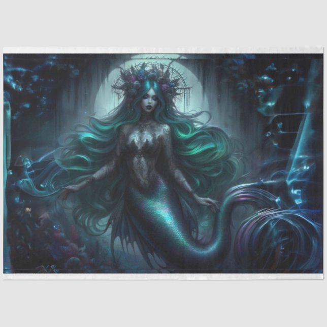 Papier Mousseline Reine Mermaid (Recto)