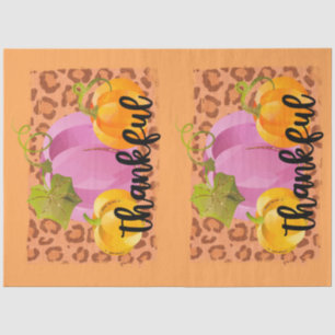 Papier Mousseline Remerciements Personnaliser d'automne couleur papi