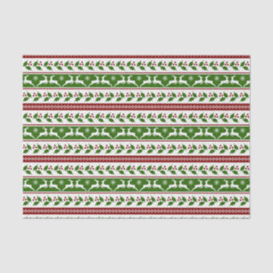 Papier Mousseline Rennes de Noël scandinaves