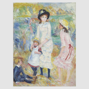 Papier Mousseline Renoir - Enfants en bord de mer, Guernesey