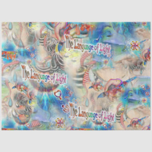 Papier Mousseline Répétition de Doodling Mind
