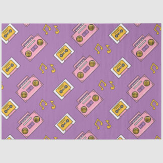 Papier Mousseline Retour aux années 90 - Joueur de casette coloré Y2