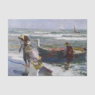 Papier Mousseline Retour de Fishing, Joaquin Sorolla y Bastida