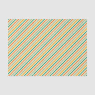 Papier Mousseline Rétro motif rayé grunge