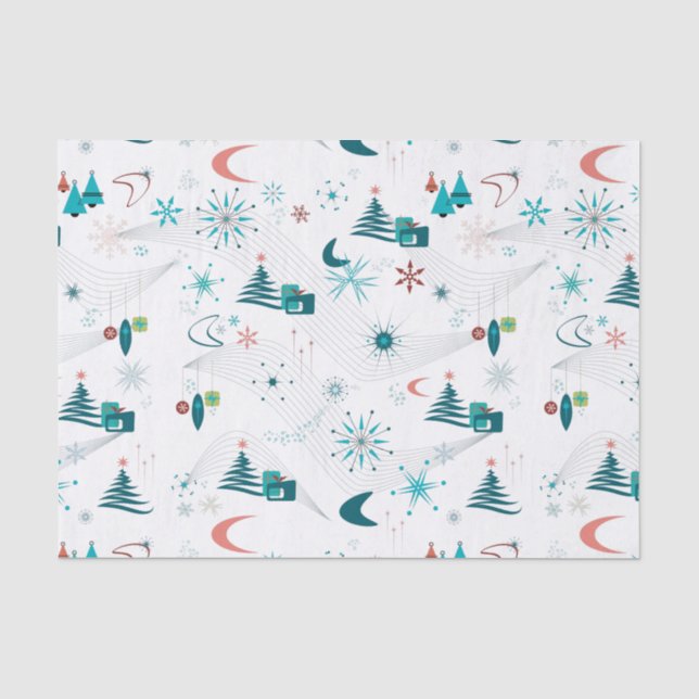Papier Mousseline Retro Un Noël Go-Go (Recto)