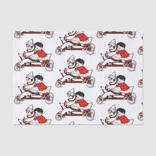 Papier Mousseline RETRO Valentine's Day Tissue Paper (Recto)